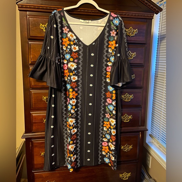 Ladies dress Sakurafiua floral size large - Picture 3 of 4